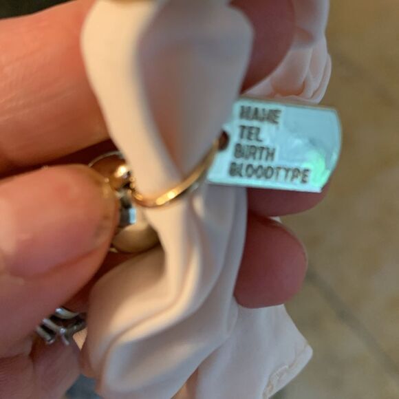 Girl’s Pink Camellia Flower Scrunchie with Charms Hair Tie Hair Band Ponytail - Picture 9 of 11